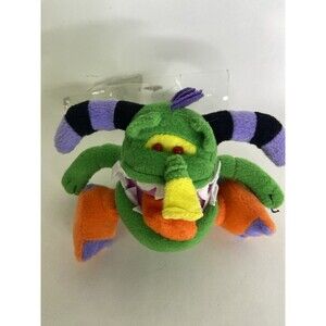 Monster.com Trumpasaurus Monster Green Plush Stuffed Animal Promo Toy 5 inch
